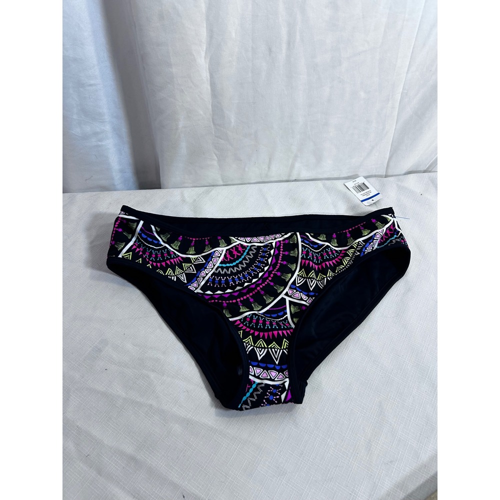 Urban Sea Reversible Bikini Bottom XL Black Geometric Tribal Print Women